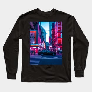 Evening sights of Akihabara Long Sleeve T-Shirt